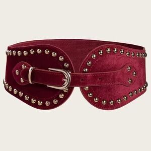 River Elastic Studded Buckle Belt